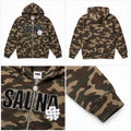 Sauna Camo Zip-Up Hoodie