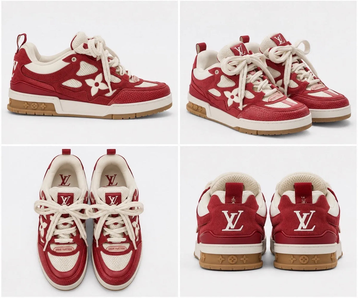 LV skates red and White
