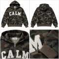 Calm Zip Up Hoodie Camo