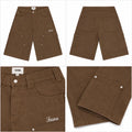 Sauna selvedge denim shorts (Brown)