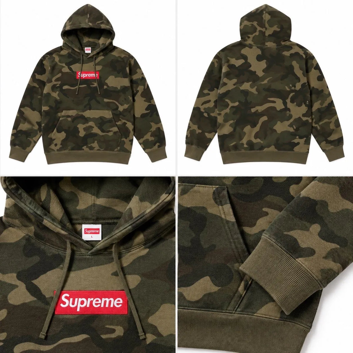 Supreme Box Logo Camo Hoodie