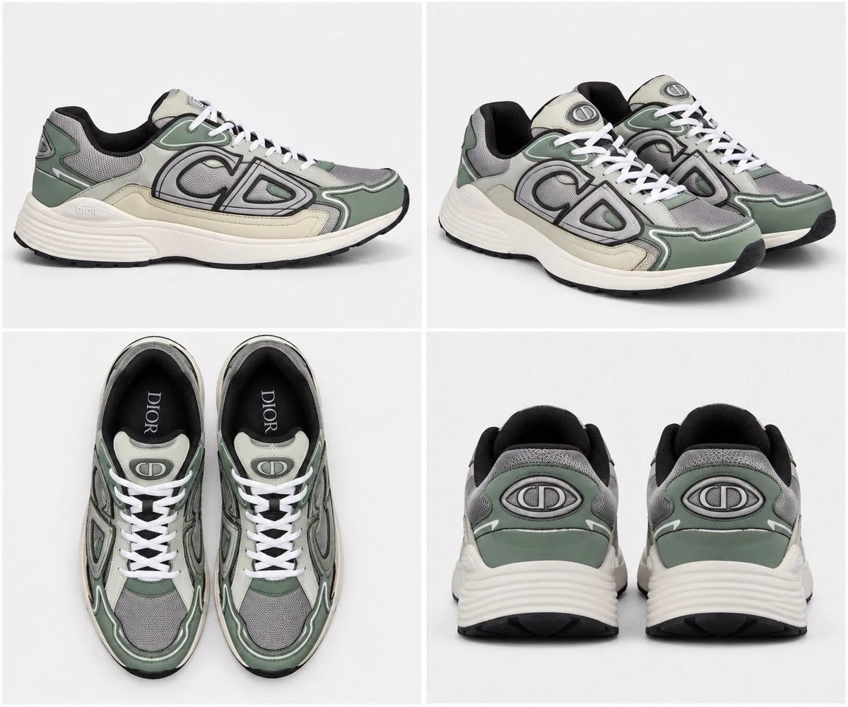 Dior b30 green and silver