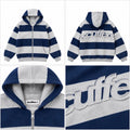 Scuffers Striped Zip Knit – Blue/White
