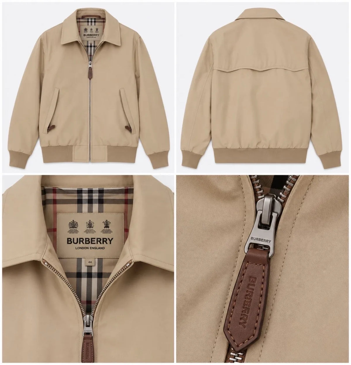 Burberry Heritage Harrington Jacket – Beige