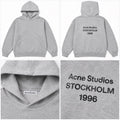 Acne Studios 1996 Logo Hoodie – Grey