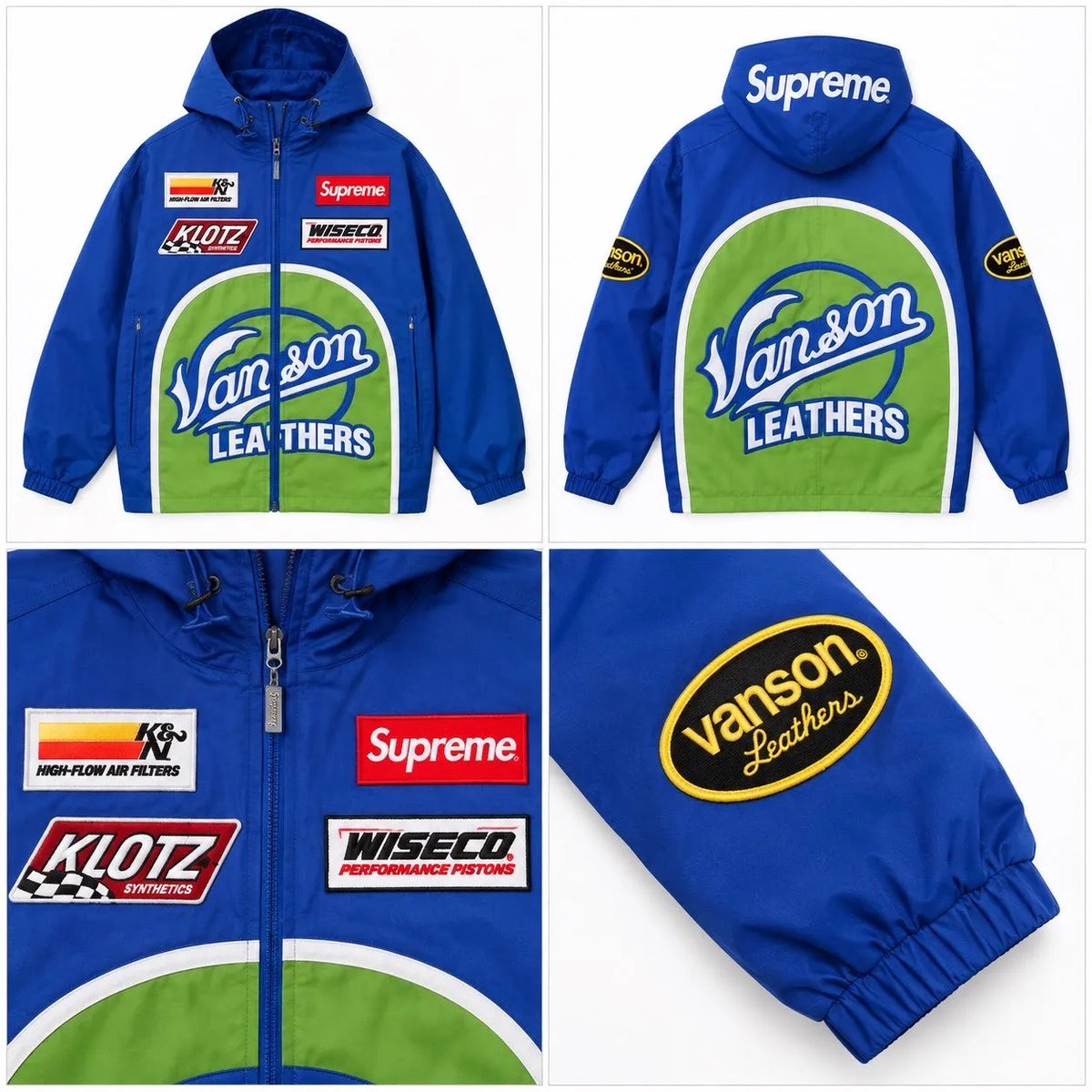 Supreme x Vanson Leathers Jacket – Blue