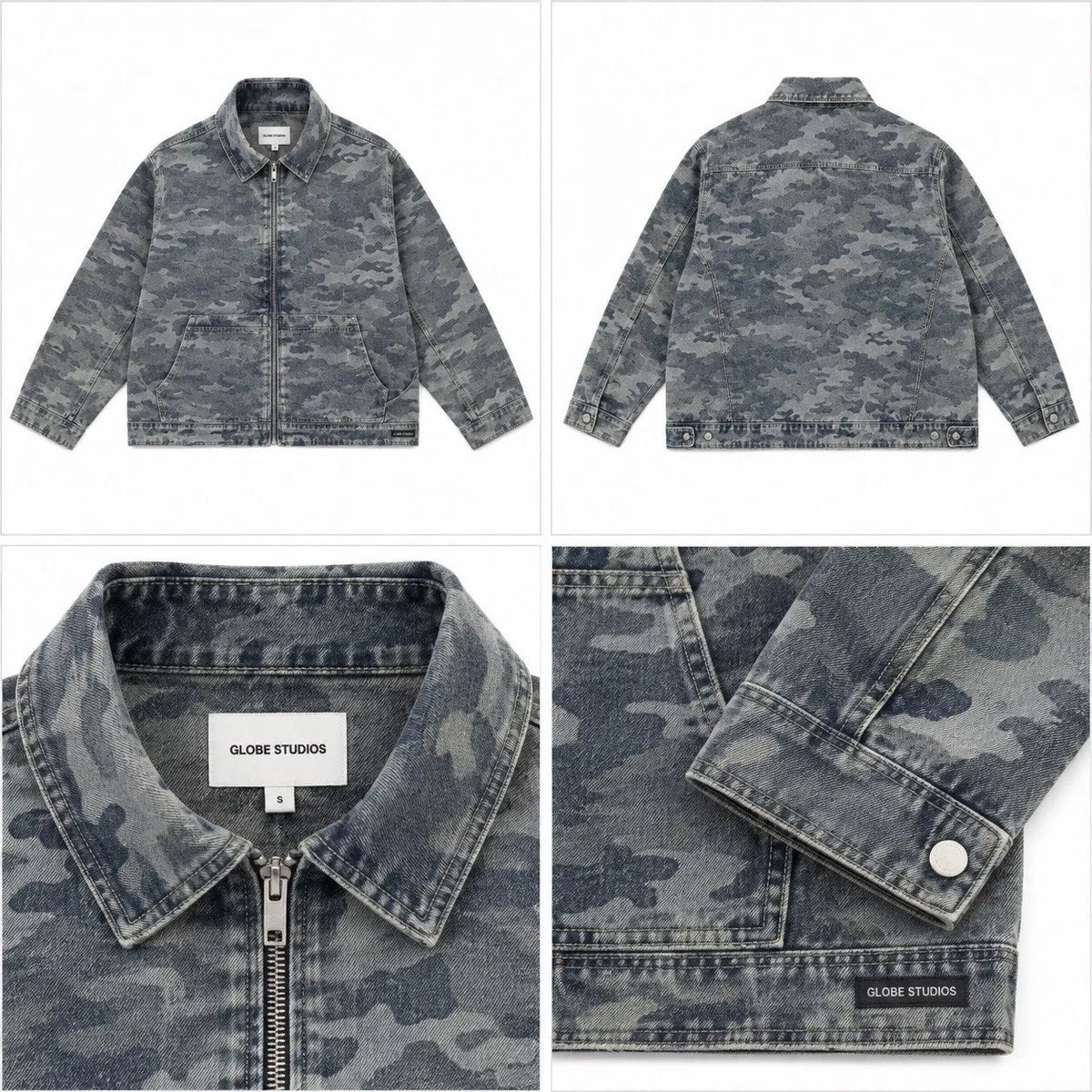 Globe denim jacket Camo